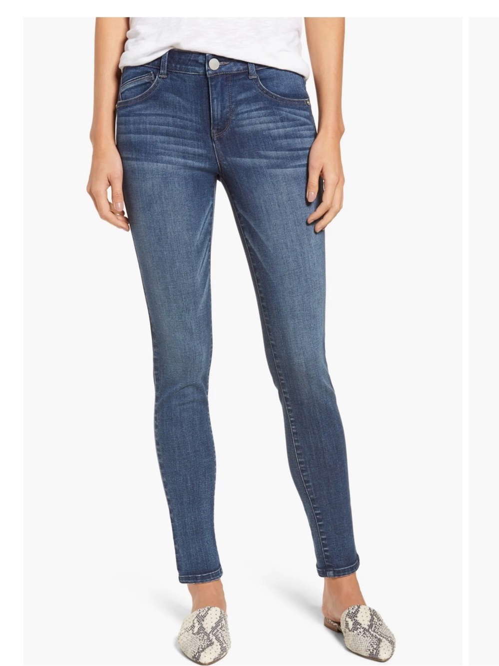 Wit & Wisdom - Ab-solution Ankle Skinny Jeans - distressed - Size 16